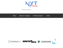 Tablet Screenshot of nxtventures.com